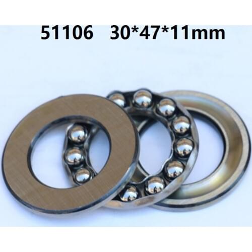 20pcs 51106 Axial Ball Thrust Bearing plane thrust ball bearing 30x47x11mm
