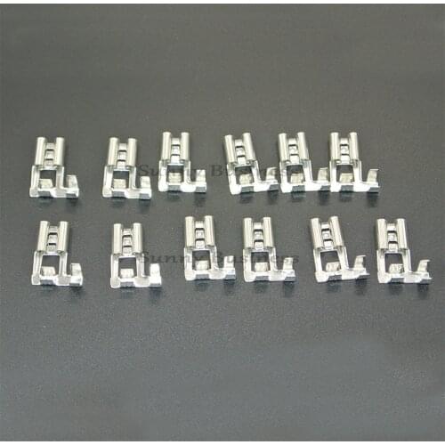 2000pcs 4.8mm Flag Terminals - Non Insulated Female Right Angle Spade Crimp