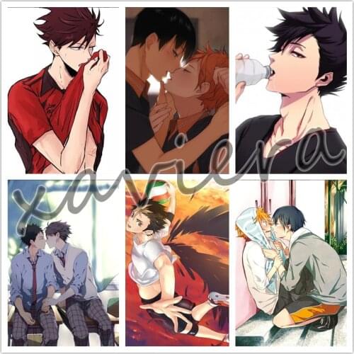 Full Square Drill Embroidery Volleyball Boy Haikyuu Diamond Painting Anime Rhinestone Cross Stitch Decoration Kids Room Crafts