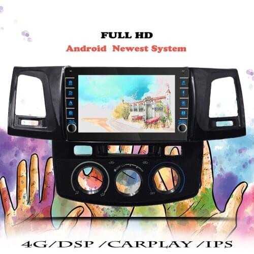 Car Auto Radio For Toyota Fortuner HILUX Revo Vigo 2008 - 2012 2013 2014 Android Multimedia Player Navigation GPS DVD Head Unit