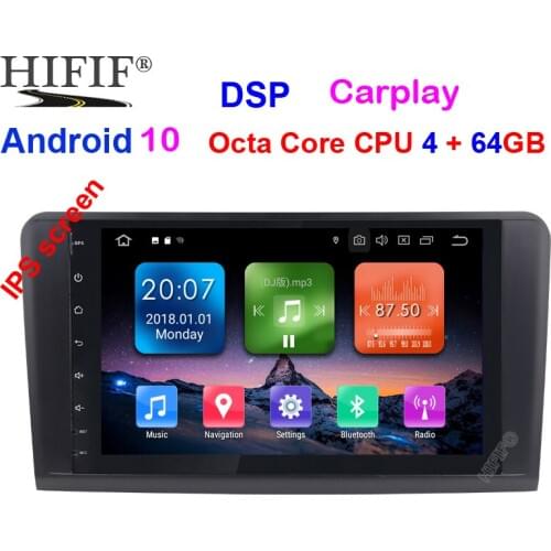Android 10 4G 64G car GPS For Mercedes Benz ML GL W164 ML350 ML500 GL320 X164 ML280 GL350 GL450 radio stereo navigation NO DVD
