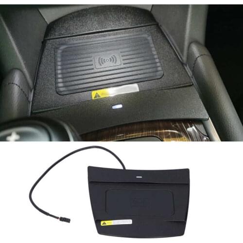 Wireless Charger Car Phone Charger Center Console QI Device Fast Charging Pad LED Non-Slip for Chevrolet Malibu 2016-2019