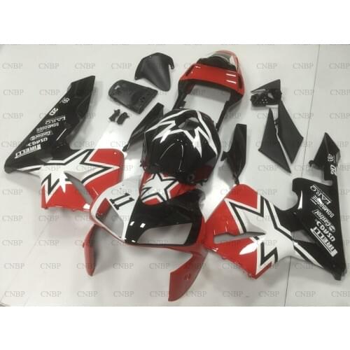 CBR 600 RR 2003 - 2004 Bodywork CBR600 RR 2003 Fairing Kits CBR 600 RR 03 Black Red STAR Plastic Fairings