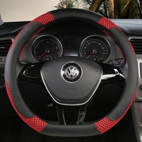 D Shape Car Steering Wheel Cover For VW Golf 6 Golf 7 for Hyundai Ioniq 2017 2018 For Citroen C3-XR C4 Sega C4L Elysee