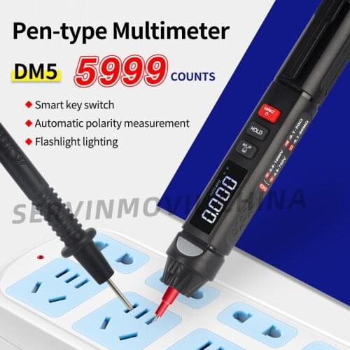 DM5 Intelligent Pen-Type Multimeter Non-Contact Tester Phase Sequence Meter For Mobile Phone Repair Tools