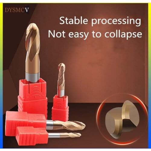 1pc HRC60 Ball Nose End Mill 6mm 8mm 10mm 12mm Long 100mm Solid CARBIDE End Mill Lathe End Milling Router BIT Cutter Tool