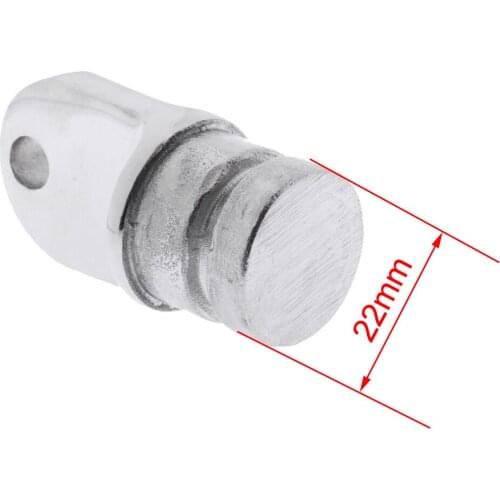 Boat Canopy/Cover Deck Mount + 2 Inside Eye End Bimini Top Fitting Hardware - Marine Grade 316 Stainless Steel