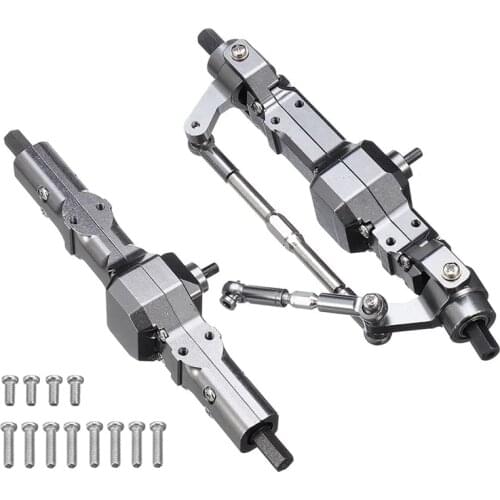 Metal Front & Rear Bridge Axle Gear Box for WPL C14 C24 C34 C44 B14 B24 1/16 RC Truck Car Upgrade Parts Accessories