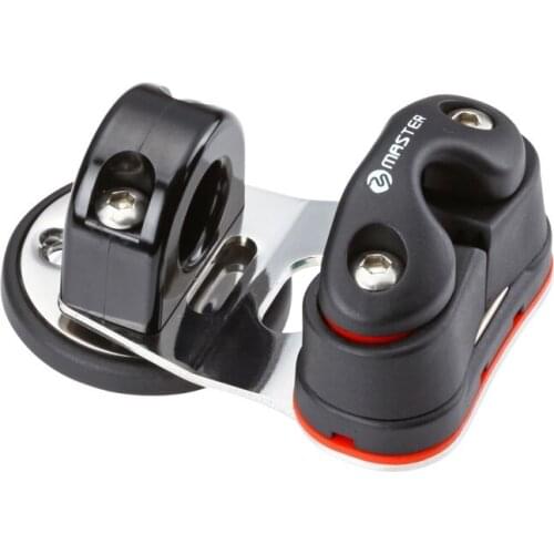 Marine Boat Yacht Sailboat Dinghy 27mm 1 1/16 Inch Swivel Base AL Cleat Fairlead Bakelite Eye Hardwares CB-1204F