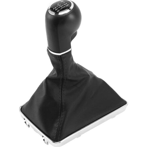 6 Speed Gear Shift Knob Stick Gaiter Boot Cover Fit for Vauxhall Opel Astra Corsa D Zafira B with Reverse Gear Handle