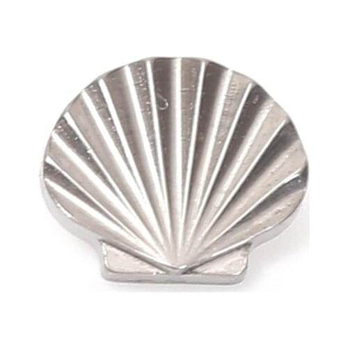 ASTM F136 Titanium Internally Threaded Seashell Labret Ring Body Piercing Jewelry