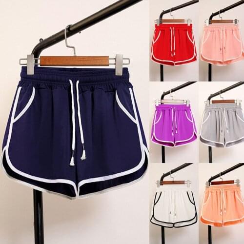 Women Shorts Summer Striped Athletic Shorts Ladies Sport Running Fitness Jogging Clothes Harajuku 3xl