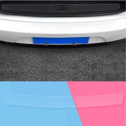 1PC Car Trunk Transparent Stickers Rear Bumper Guard Plate Decals Strips For Mazda 2 3 5 6 M5 Ms CX-4 CX-5 CX-9 CX6 M3 M6 MX3