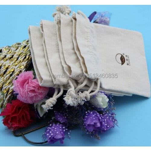 100pcs/lot CBRL jute/linen/flax drawstring bags&pouch for ornament/herb/grains,Various colors,size customized,wholesale