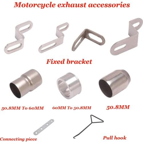 Motorcycle exhaust accessories Z type connector spring hook fixing screw Tube Adapter