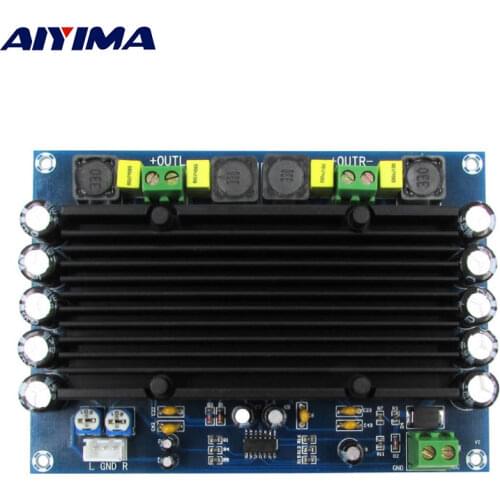 AIYIMA Amplifiers Audio Board Amplificador Pre-class TPA3116D2 Two Channel Digital Amplifier Board 150x2 DC12-24V