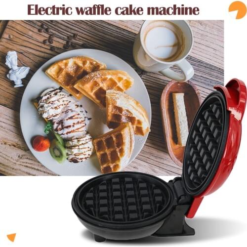 Household Electric Waffle Maker Non-stick Fried Egg Cake Waffle Machine Mini Oven Waffle Pots Pancake Pan Kitchen Gadget