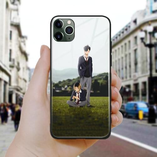 Real life art design Haikyuu Soft Silicone Glass Phone Case Cover Shell For iPhone SE 6 6s 7 8 Plus X XR XS 11 12 Mini Pro Max
