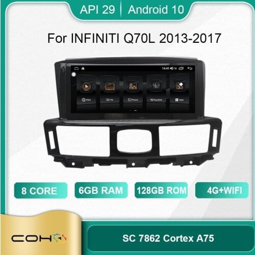 COHO For INFINITI Q70L 2013-2017 Android 10 8 Core 6+128G Gps Coche Radio Android Car Multimedia Player