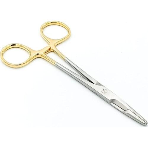 Needle holder sharp edge 12.5/14cm Scissors holding needle forceps surgical operating instrument double-eyelid tool