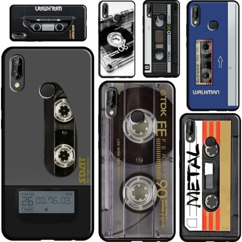 Retro Cassette Tape For Huawei P20 P40 P30 Pro Mate 20 Lite Nova 5T P Smart 2019 2021 Case For Honor 10i 9X 8X