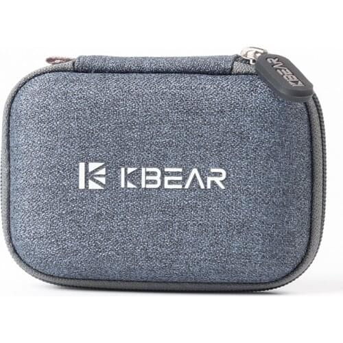 KB EAR High-end fabric Case Earphone Headset Accessories Protable Case Pressure Shock Absorption Storage Package Bag With TRI I3