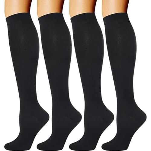 Compression Stockings Marathon Running Golf Tube Sport Socks Compression Socks Anti-Fatigue Comfortable Knee Socks Solid Color