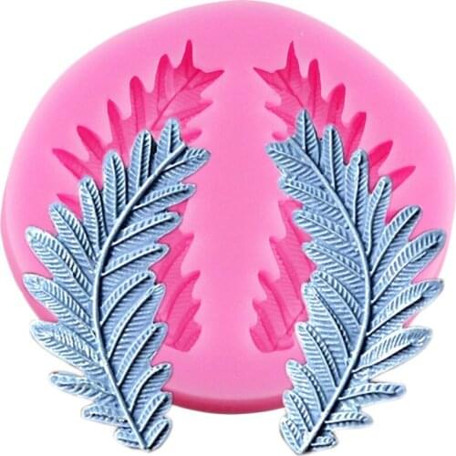 Leaves Silicone Molds Cupcake Topper Fondant Cake Decorating Tools Candy Polymer Clay Resin Mould Chocolate Gumpaste Moulds