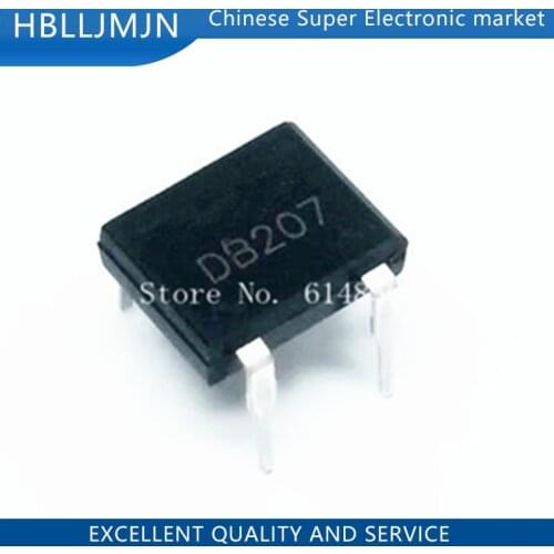 10PCS DB207 DIP B207 DIP4 Bridge Rectifiers 1000V 2A