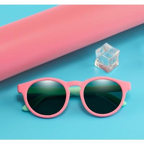New Kids Polarized Sunglasses Round Children Sun Glasses Boys Girl Safety Glasses Baby Infant Shades Eyewear UV400