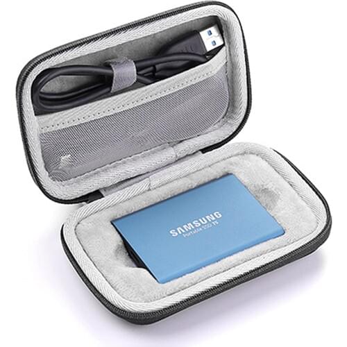 New Hard EVA Shockproof Carry Case for Samsung T5 / T3 / T1 Portable SSD 250GB 500GB 1TB 2TB USB 3.1 External Solid State Drives