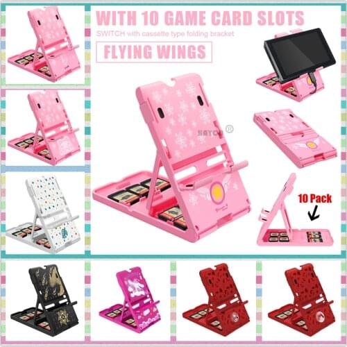 Portable Desktop Stand Holder for Switch /Lite Game Chassis Bracket Playstand Base 11 Patterns Adjustable Stand for Tablet Phone