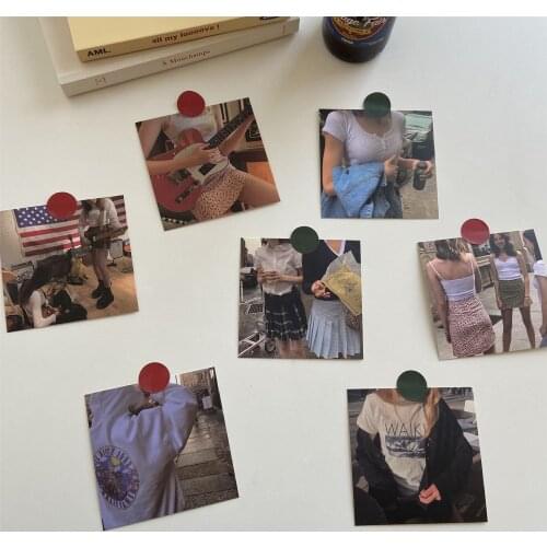 Portrait Card Girl Bedroom Dormitory Room Wall Decoration Card Greeting Card Posing Mobile Phone Shell Sticker Decoration Gift