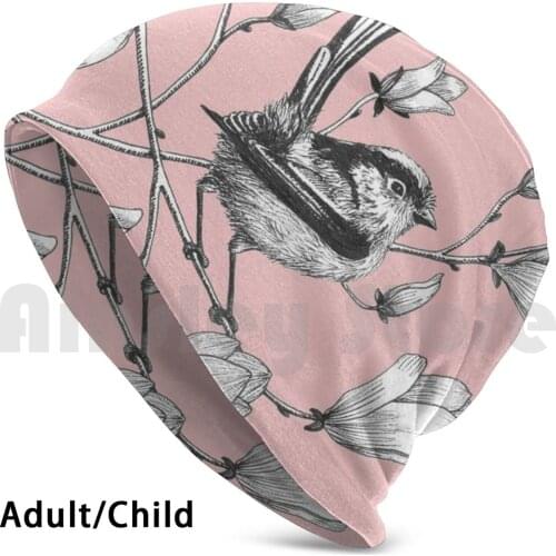 Long Tailed Tit On Magnolia Tree Hat 2434 Hat Bird Tailed Tit Aviary Black And White Ink