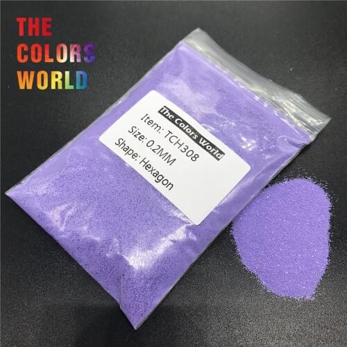 TCH308 Solvent Resistant Matte Purple Color Hexagon Shape Glitter Nail Art Decorations Nail Gel Body Glitter Henna Tattoo DIY