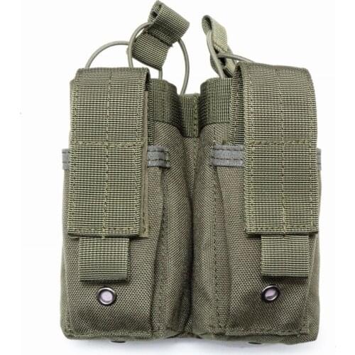 Military Molle Pouches Tactical Double Open Top Magazine Pouch Hunting Ammo Bag Airsoft Pistol M4 AR AK Rifle Mag Holder Carrier