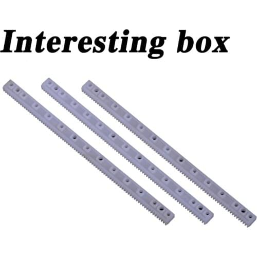 0.5 modulus plastic gear bar model DIY rack drive linkage rod plastic bar