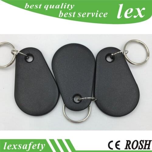 100PCS/Lot Contactless ABS Waterproof Proximity 125KHZ TK4100 Rfid Keyfob Access Control Security RFID Keyfob/Smart Keychain