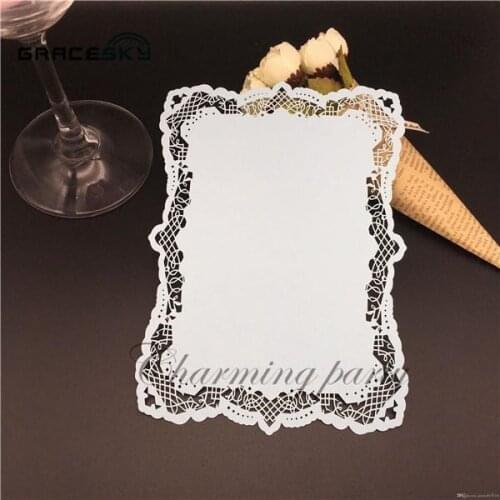 30pcs hollow laser cut lace design single paper Save The Date Cards wedding invitation RSVP cards personalized,free shipping