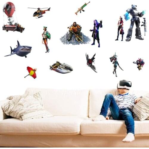 31*47 Cm NEW Fortnite Large Wallpaper Bedroom Wall Decoration Stickers Kids Personality Stylish and Simple Sticker Kids Gifts