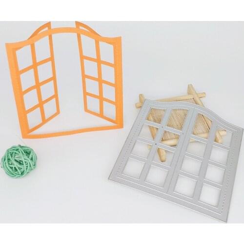 3D window door frame metal cutter die scrapbook metal mold, stamp and DIY card mold