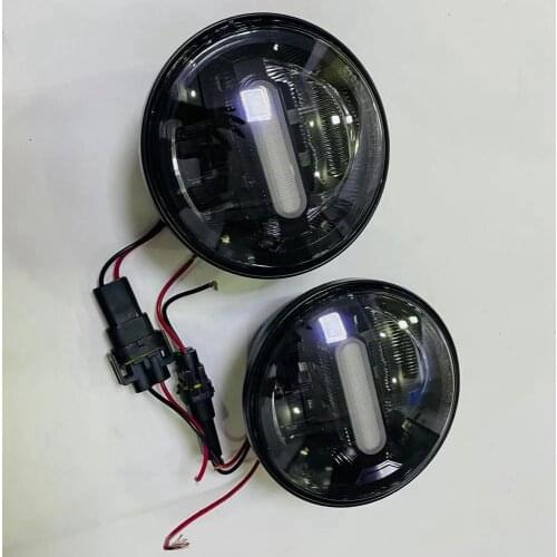 4- 1/2 "4.5 inches Motorcycle fog lamp LED auxiliary light For Harley Fat boy classic Road Glide Road King