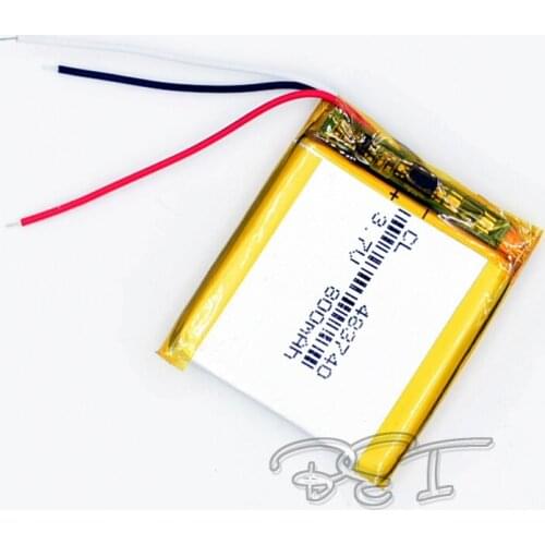 5PCS 3.7V 800 mAh 483740 Li-Polymer Rechargeable Battery Li Po ion LI for GPS Bluetooth LED TOY MP3 MP4