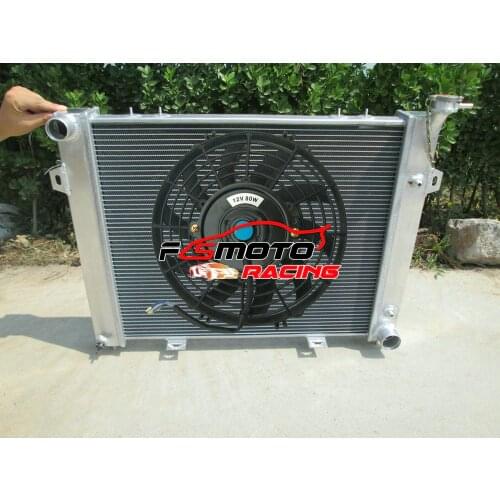 Aluminum Radiator + FAN For Jeep Grand Cherokee Wagoneer ZJ ZG 5.2L 5.9L 318/360 Magnum V8 LA 1993-1998 AT/MT
