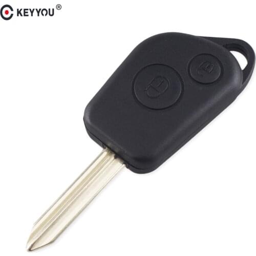 KEYYOU For Citroen Picasso Saxo Berlino Xsara Car Key Shell Remote Case 2 Button Uncut SX9 Blade Replacement Auto Key