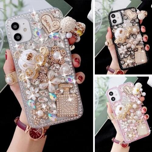 Sunjolly for Samsung Galaxy S20 Plus Case S7 S8 S9 S10 S20 S21 Plus Ultra S10E S105G S10 Lite Phone Case Diamond Cover coque
