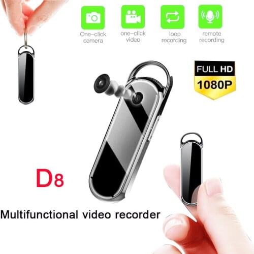 Full HD D8 1080P Professional Camera Audio Recorder Wide Angle Multi-function Mini USB Camera Long Standby