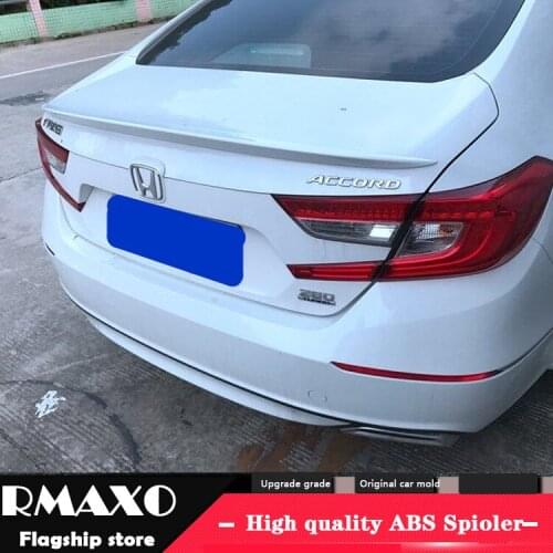 For Accord Spoiler 2018-2019 Honda Accord CZJK Spoiler ABS XK plastic Material Car Rear Wing Color Rear Spoiler