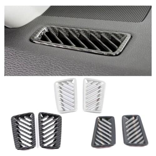 For Toyota Rav 4 Rav4 5 Gen 2019 UP Dash board Air Condition AC Outlet Vent Cover Trim Carbon Fiber Color ABS Interior Moulding