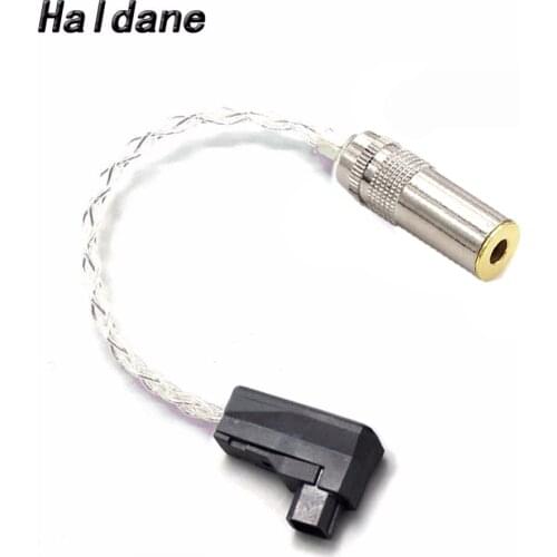 Haldane 4 Cores Silver Plated 4pin RSA/ALO Balanced Male to 4.4mm Balanced Female Audio Adapter Cable For SR71 SR71B RXMK3 SOLO